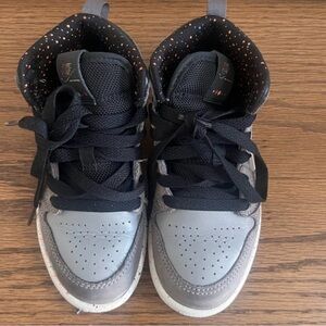Nike Toddler NY Subway Special Edition Kids High-Top Sneakers - Gray and Black
